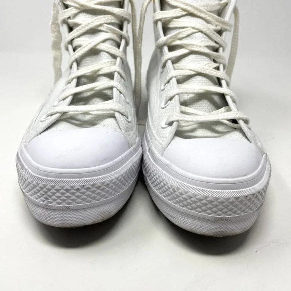 Converse Chuck Taylor All Star Lift Embroidery Hightop Platform Sneakers Sz 10.5 - Picture 8 of 16